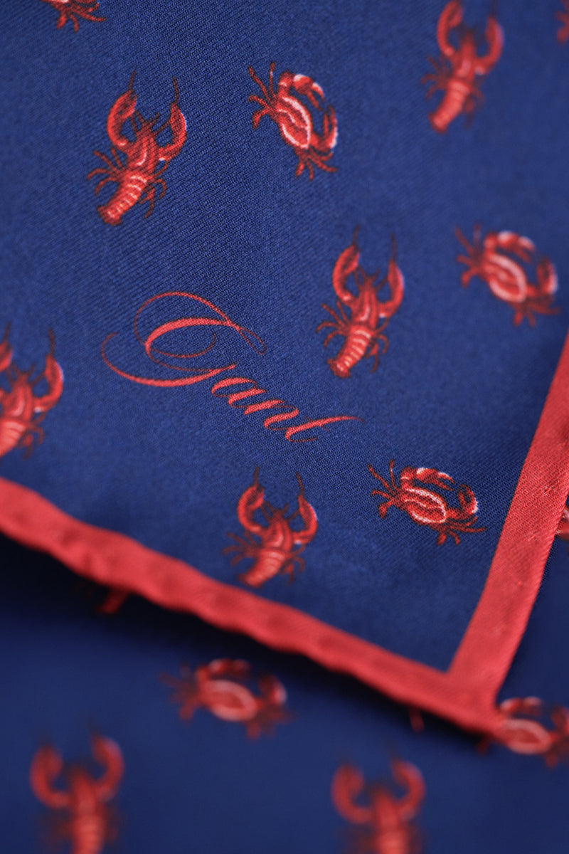 Crab Pocket Square