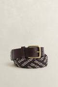 CLASSIC BLUE, MULTICOLOR BRAID BELT BY GANT AU.