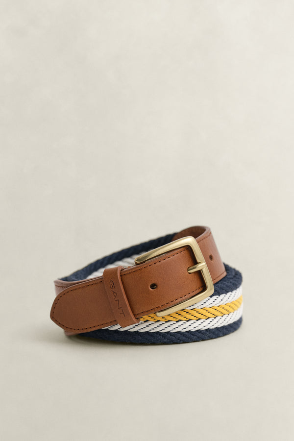 Striped Webbing Belt