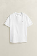 WHITE, Shield T-Shirt, FLAT-LAY BY GANT AU.