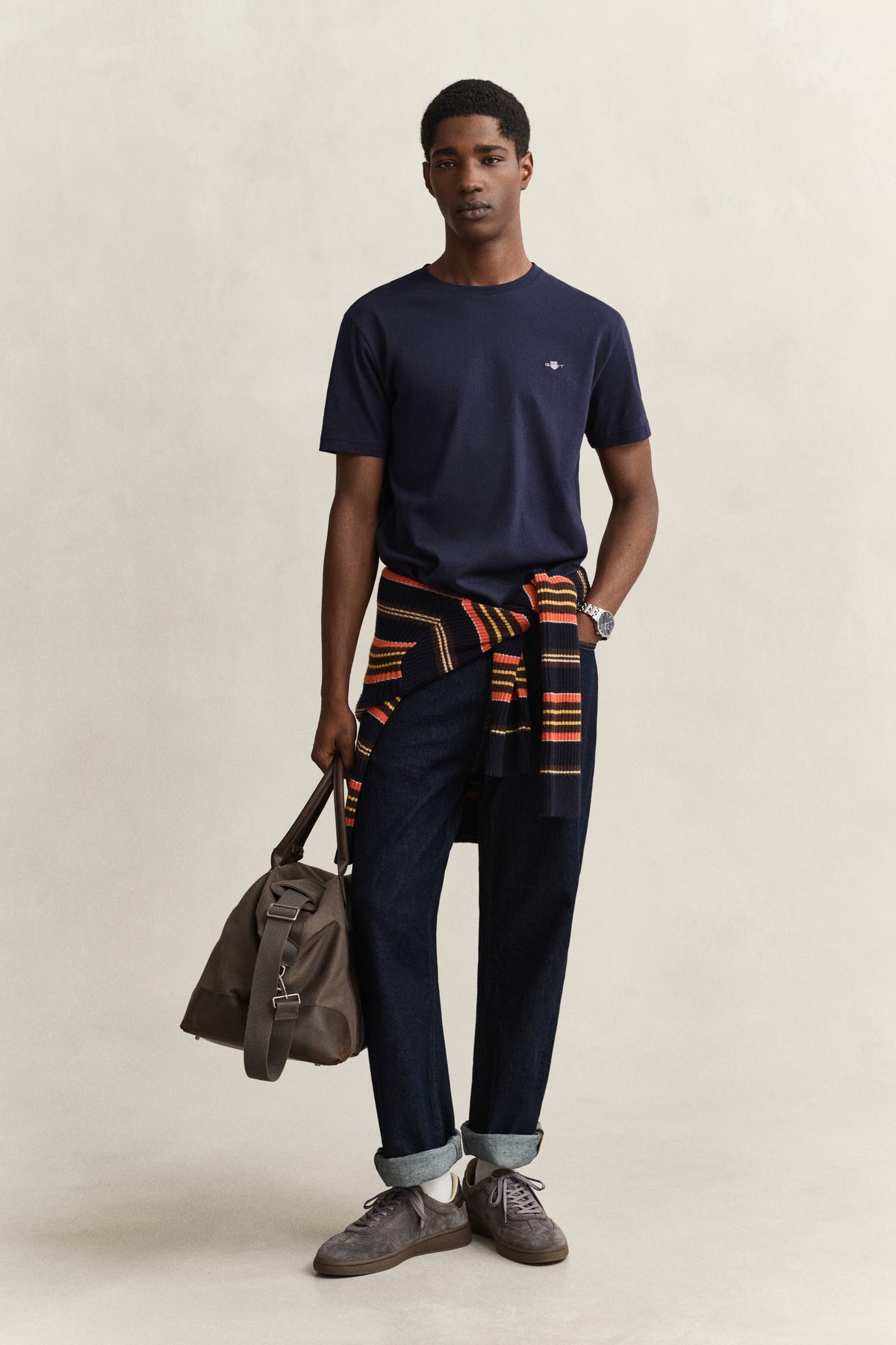 EVENING BLUE, Shield T-Shirt BY GANT AU.