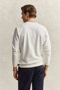 EGGSHELL, REG SHIELD C-NECK SWEAT, BACK-VIEW BY GANT AU.