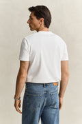 EGGSHELL, YALE T-SHIRT, BACK-VIEW BY GANT AU.