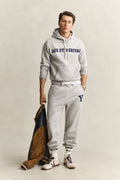 GREY MELANGE, YALE SWEATPANTS BY GANT AU.