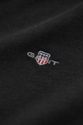 BLACK, REG SHIELD SS T-SHIRT, CLOSE-UP BY GANT AU.
