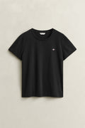 BLACK, REG SHIELD SS T-SHIRT BY GANT AU.