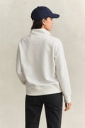 EGGSHELL, SHIELD HALF-ZIP, BACK-VIEW BY GANT AU.