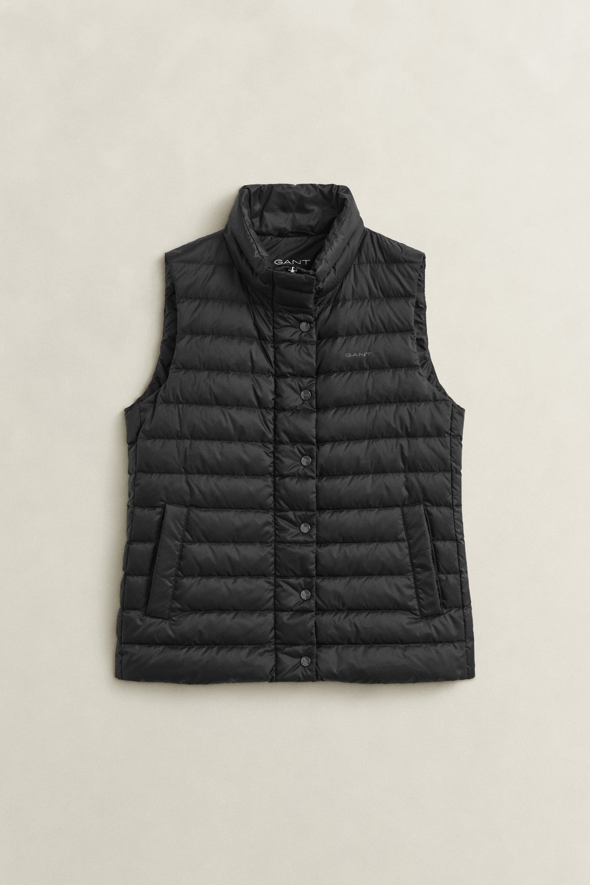 BLACK, Light Down Vest BY GANT AU.