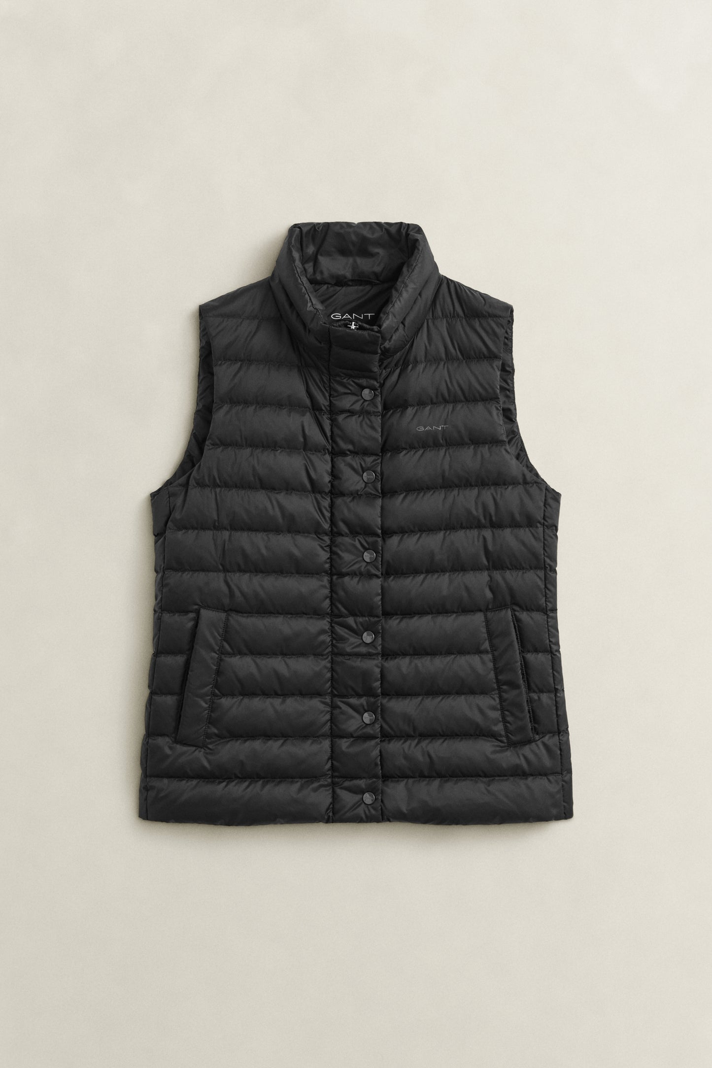 BLACK, Light Down Vest BY GANT AU.