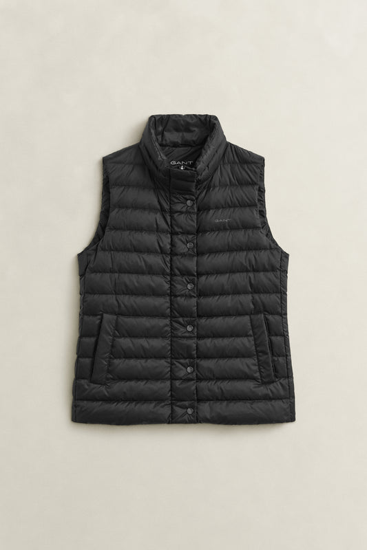 BLACK, Light Down Vest BY GANT AU.