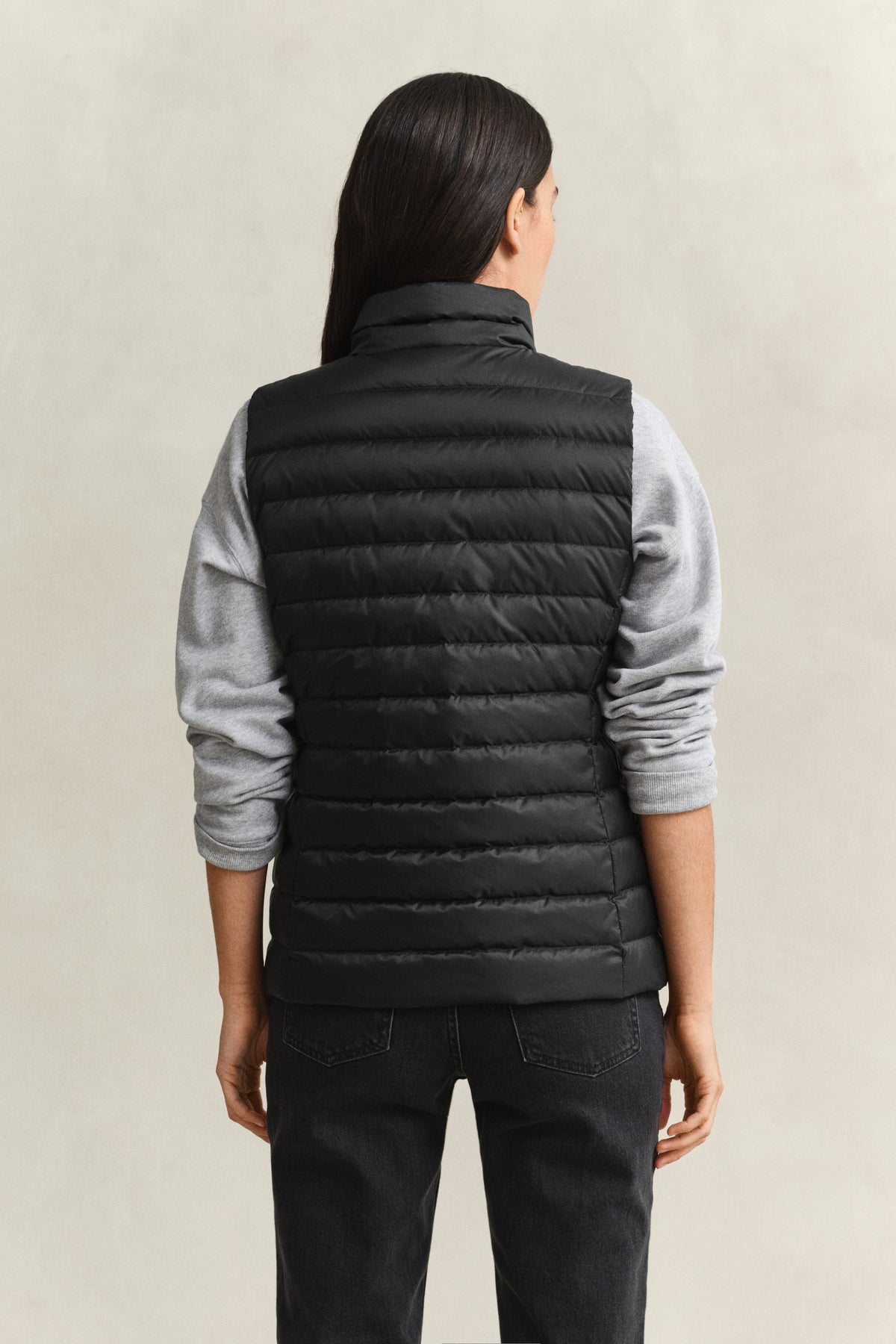 BLACK, Light Down Vest, BACK-VIEW BY GANT AU.