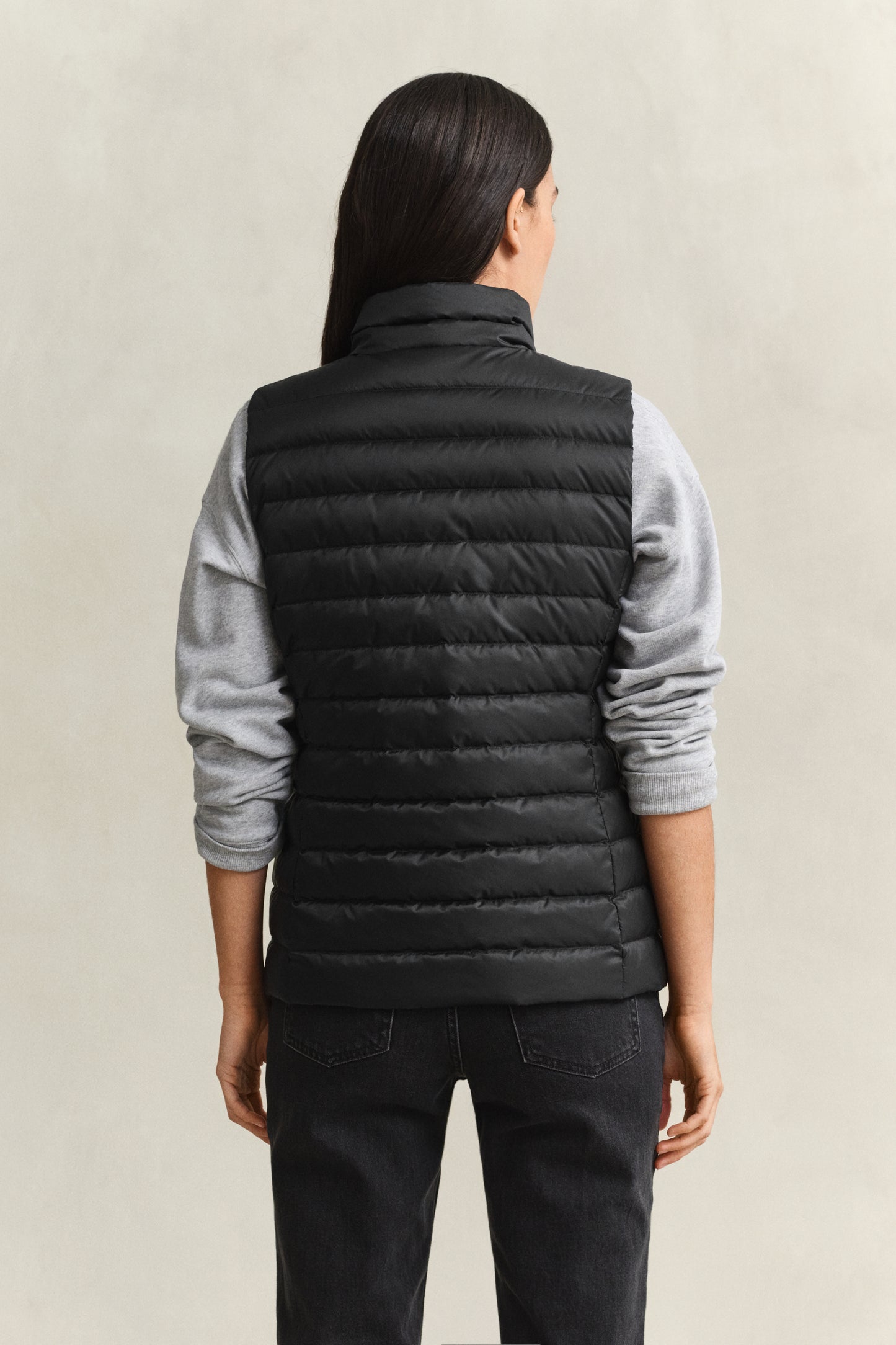 BLACK, Light Down Vest, BACK-VIEW BY GANT AU.