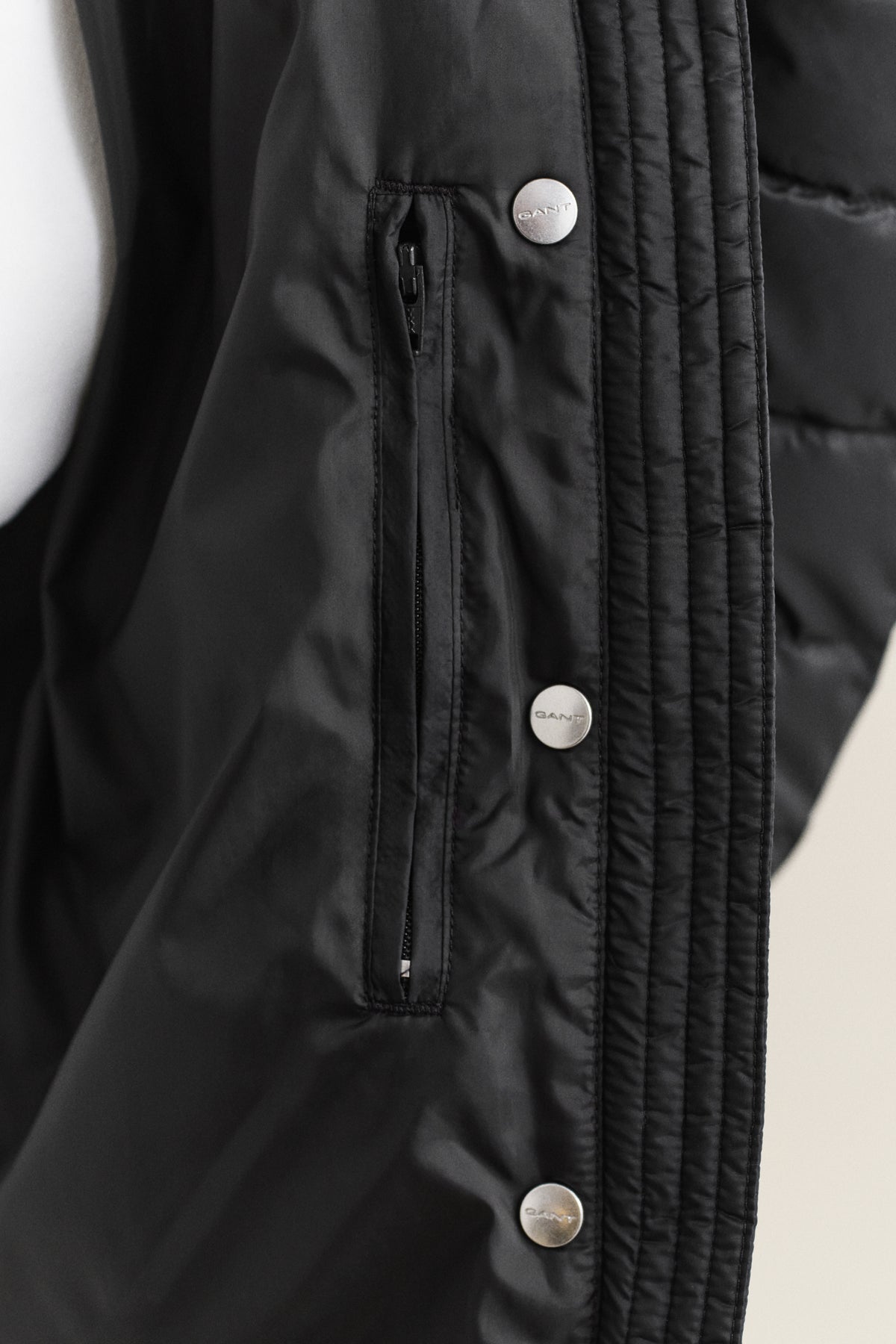 BLACK, Light Down Jacket, CLOSE-UP BY GANT AU.
