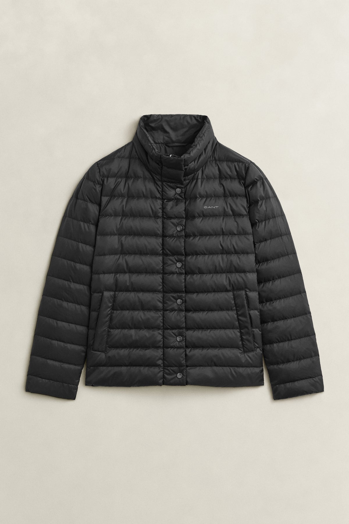 BLACK, Light Down Jacket, FLAT-LAY BY GANT AU.