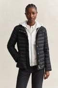 BLACK, Light Down Jacket, FRONT-VIEW BY GANT AU.