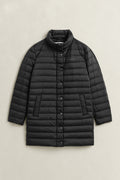 BLACK, LIGHT DOWN COAT BY GANT AU.