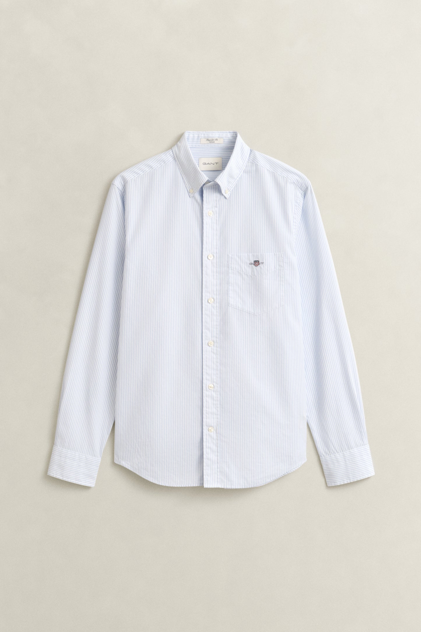 LIGHT BLUE, REG CLASSIC POPLIN BANKER SHIRT BY GANT AU.