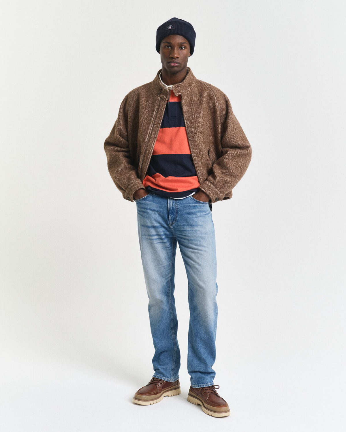 Block Striped Heavy Rugger