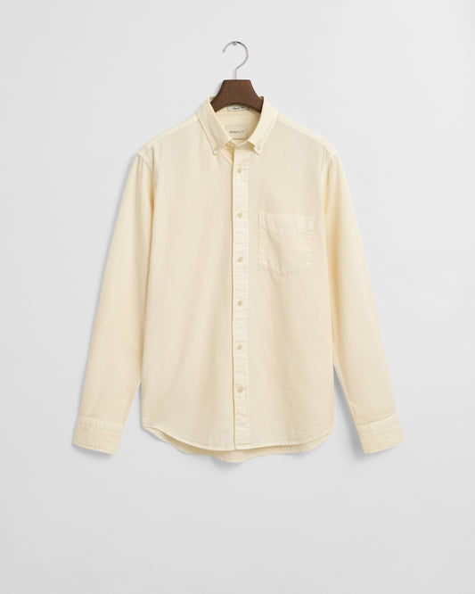 Regular Fit Garment-Dyed Twill Shirt