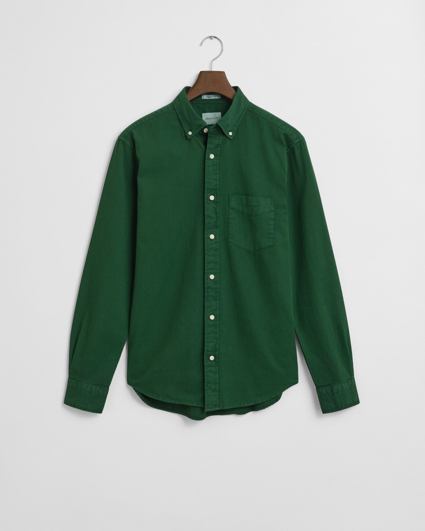Regular Fit Garment-Dyed Twill Shirt