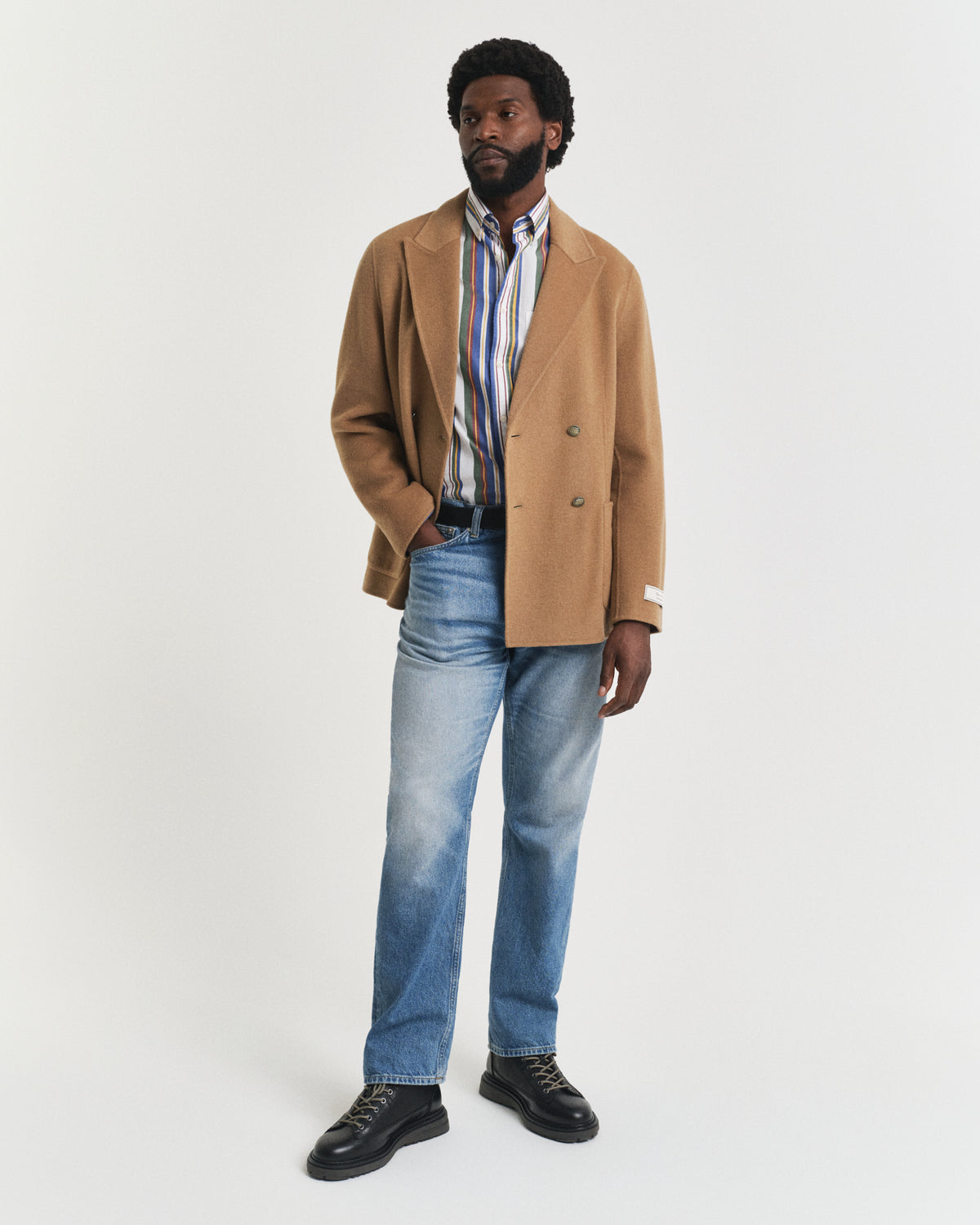 Regular Fit Multi Striped Classic Poplin Shirt