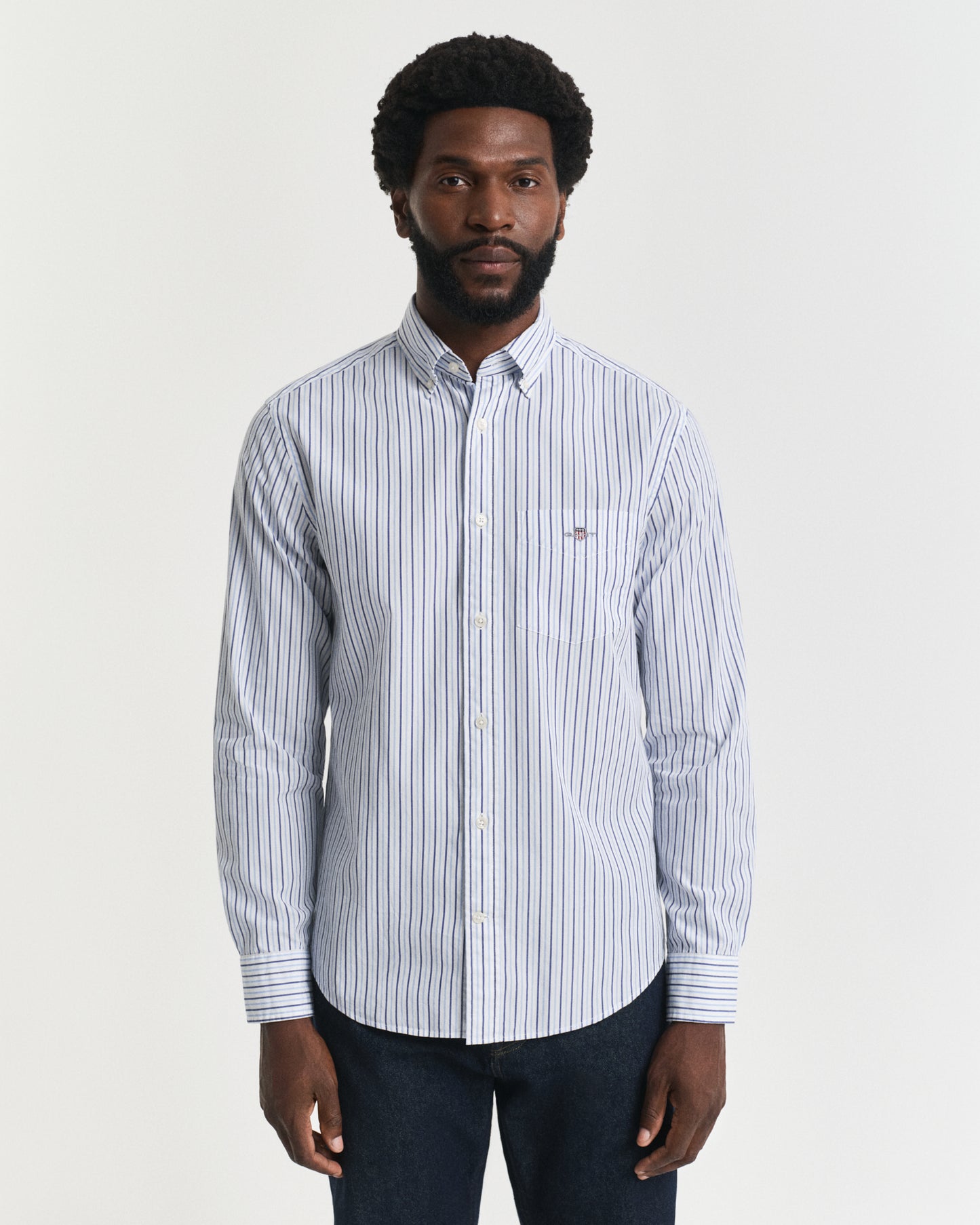 Regular Fit Striped Classic Poplin Shirt