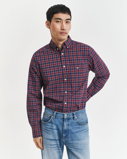 Regular Fit Checked Classic Poplin Shirt