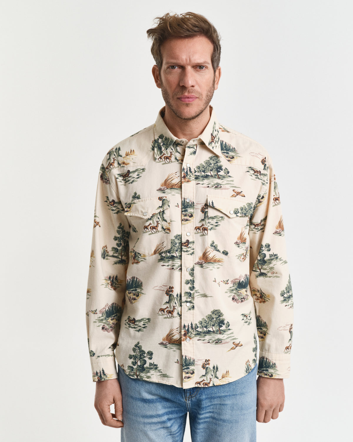 Relaxed Fit Printed Rodeo Shirt
