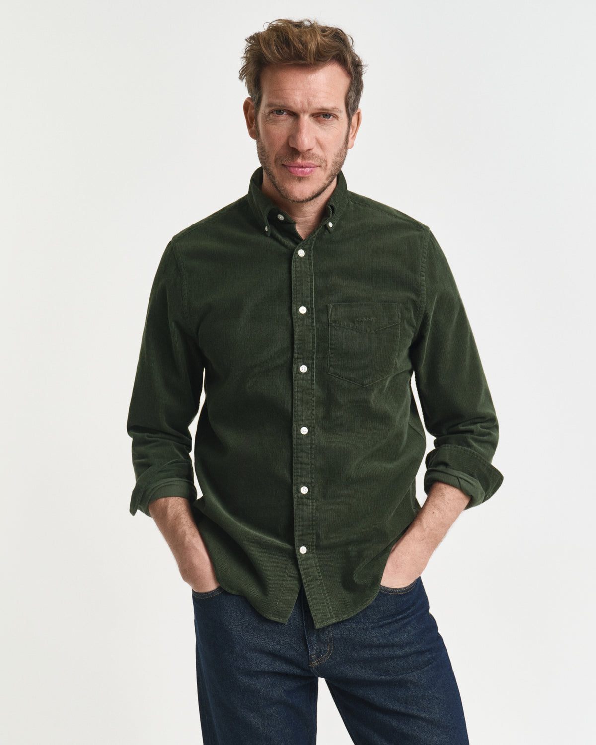 Regular Fit Corduroy Shirt