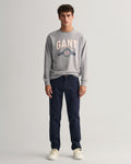 MARINE, HALLDEN TWILL CHINOS, FRONT-VIEW BY GANT AU.
