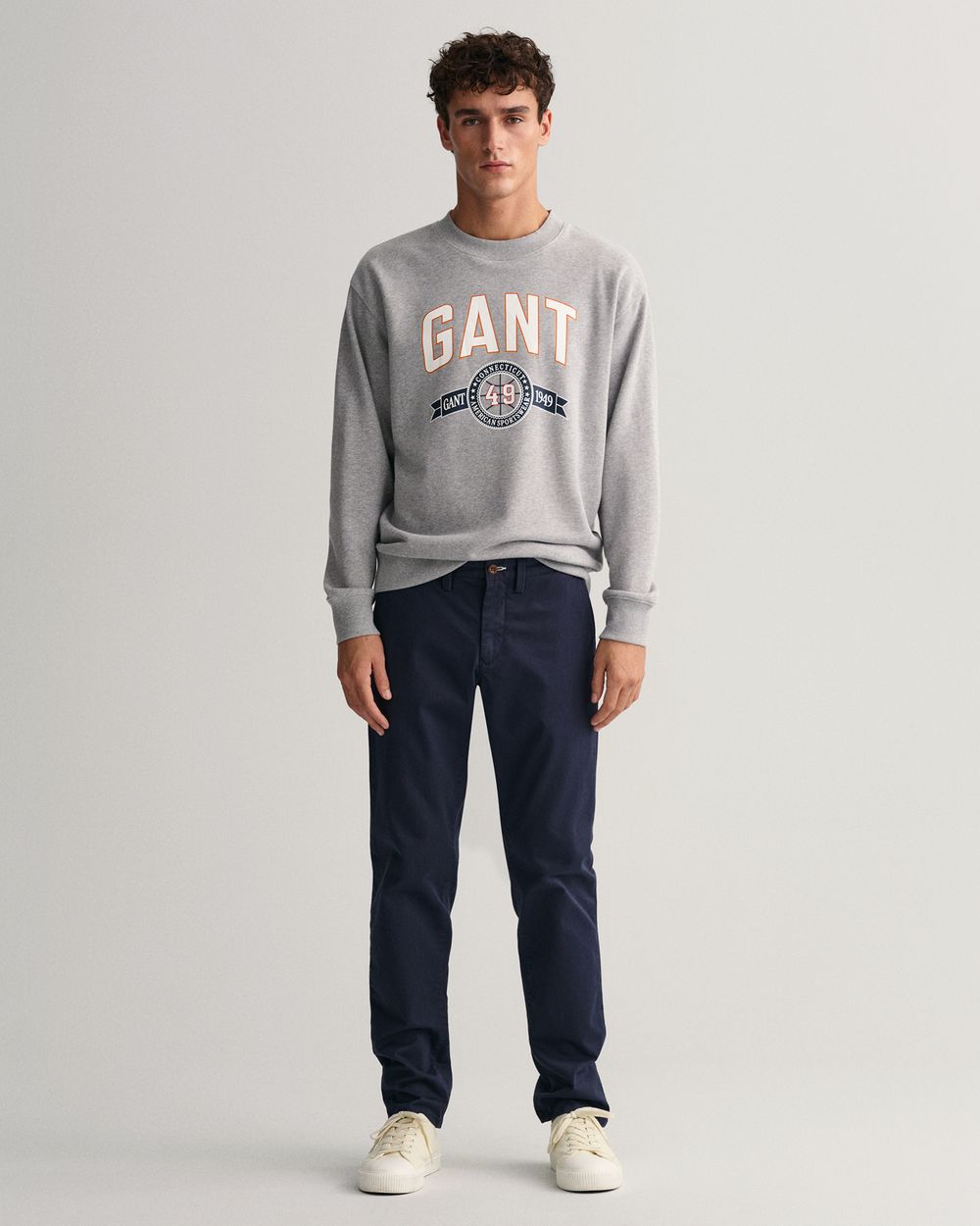 MARINE, HALLDEN TWILL CHINOS, FRONT-VIEW BY GANT AU.