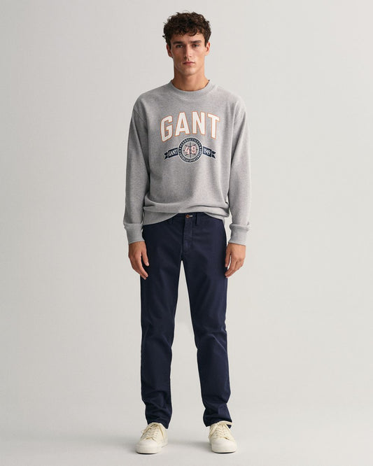MARINE, HALLDEN TWILL CHINOS, FRONT-VIEW BY GANT AU.