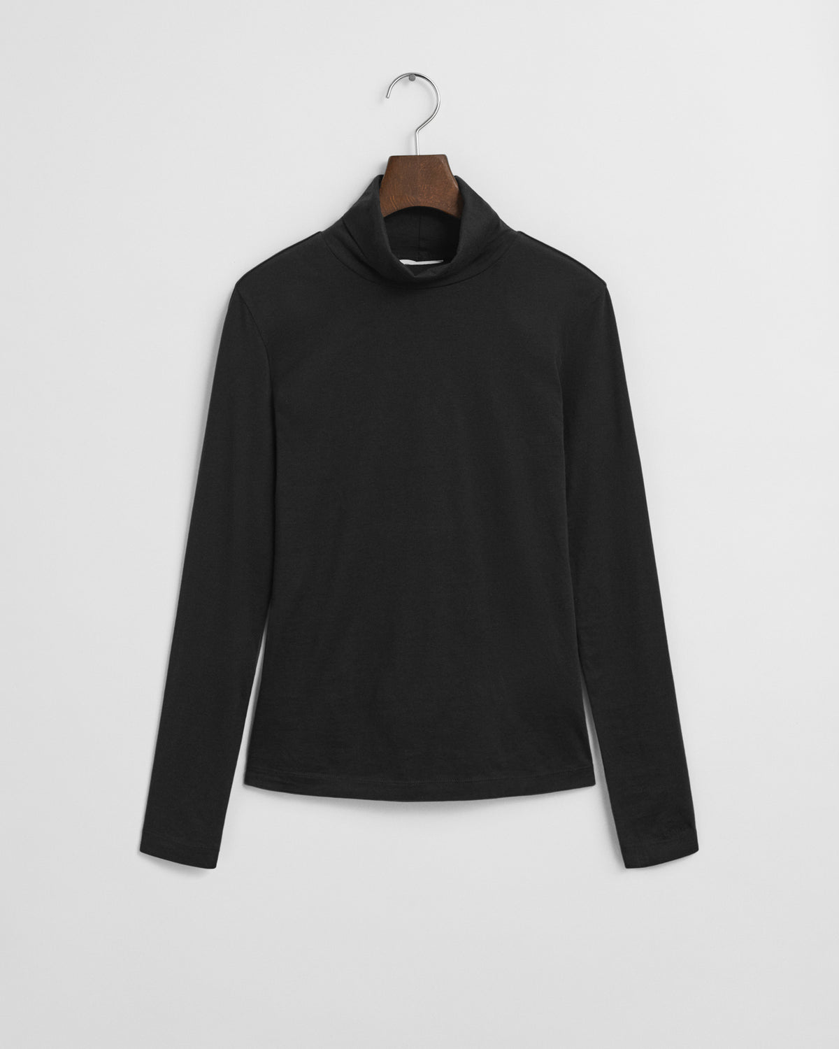Lightweight Cotton Turtleneck Top