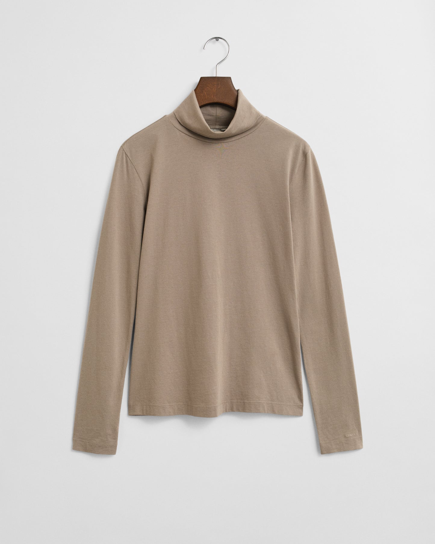 Lightweight Cotton Turtleneck Top