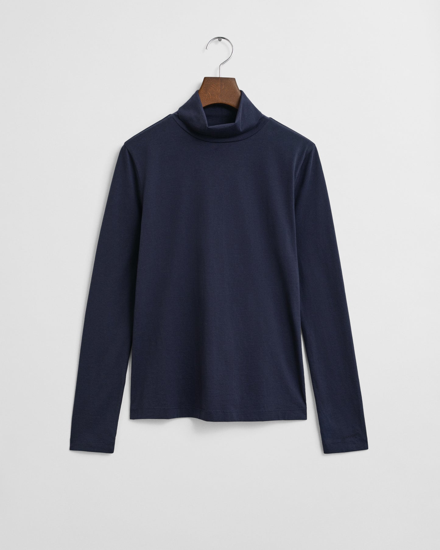 Lightweight Cotton Turtleneck Top