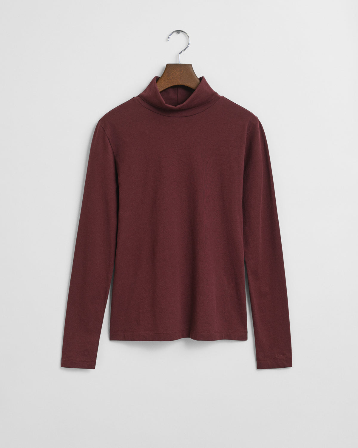 Lightweight Cotton Turtleneck Top