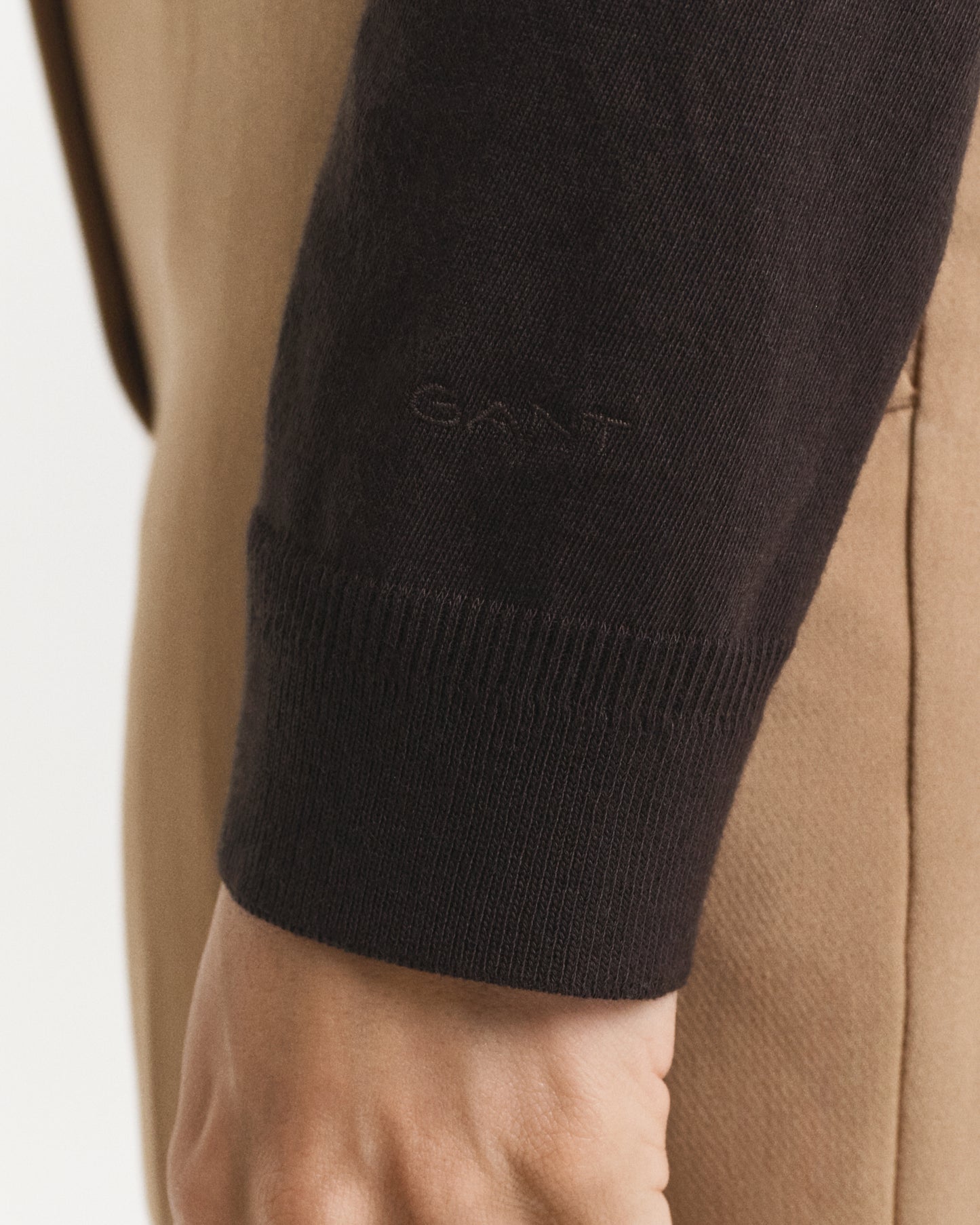 Seamless Buttoned Long Sleeve Polo Shirt