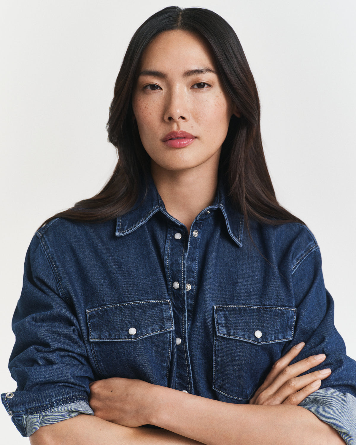 Relaxed Fit Pocket Denim Shirt