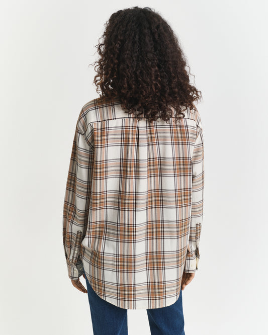 Relaxed Fit Checked Flannel Shirt