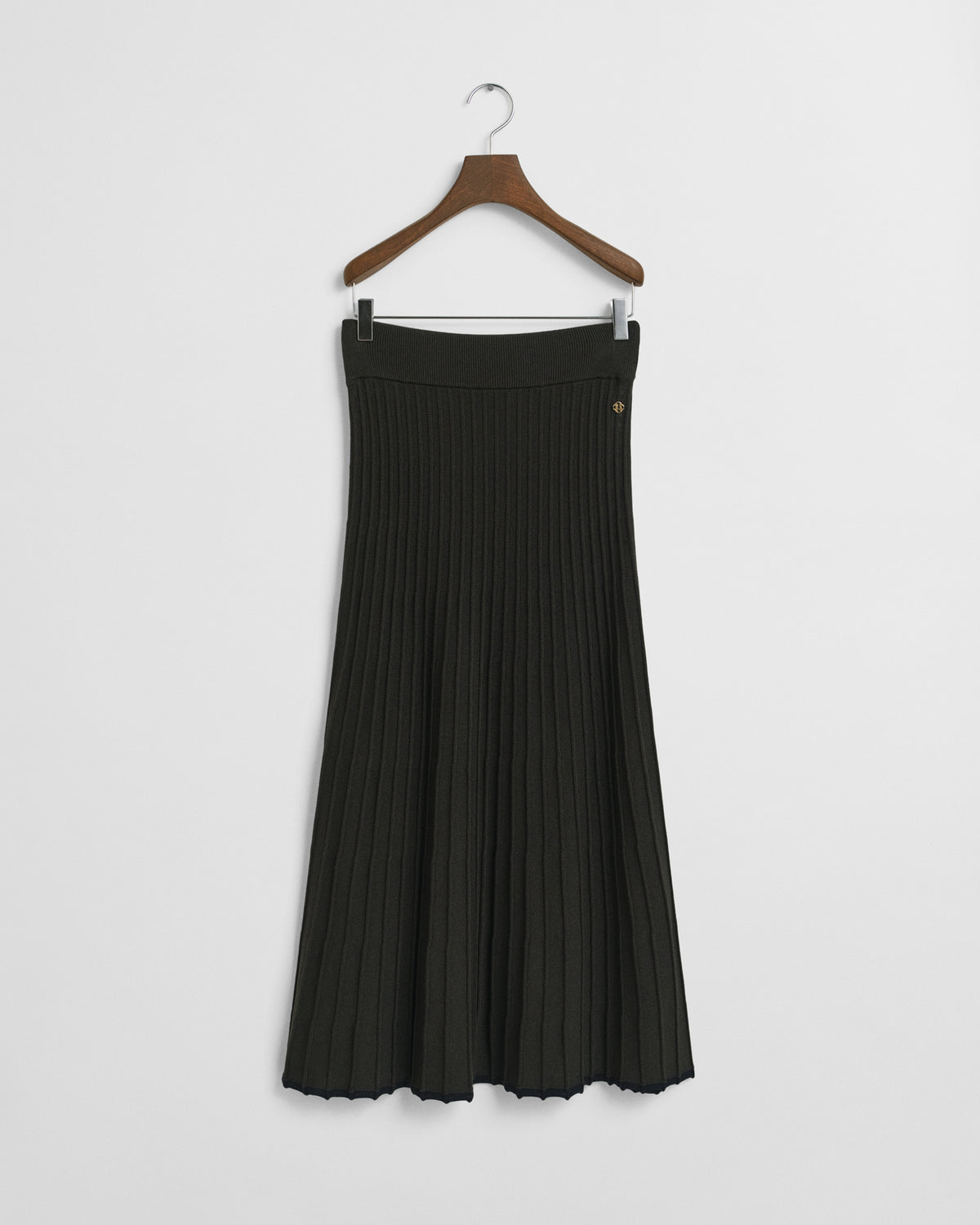 Contrast Ribbed Knit Skirt