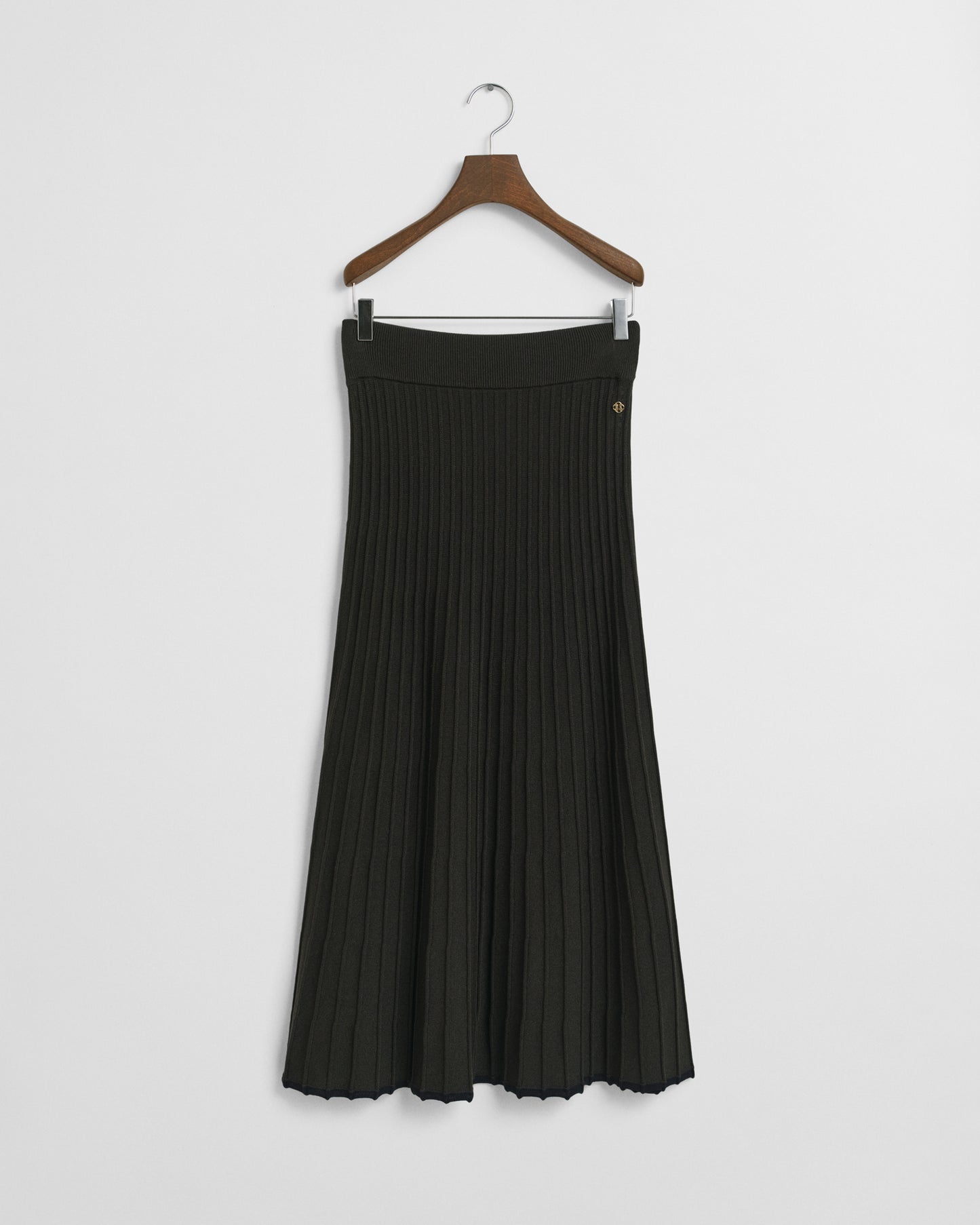 Contrast Ribbed Knit Skirt