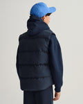 EVENING BLUE, D1. PUFFER VEST, BACK-VIEW BY GANT AU.