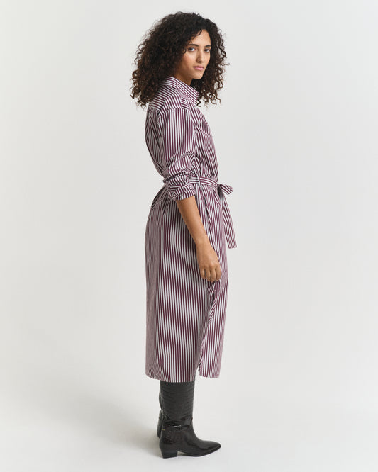 Belted Classic Poplin Shirt Dress