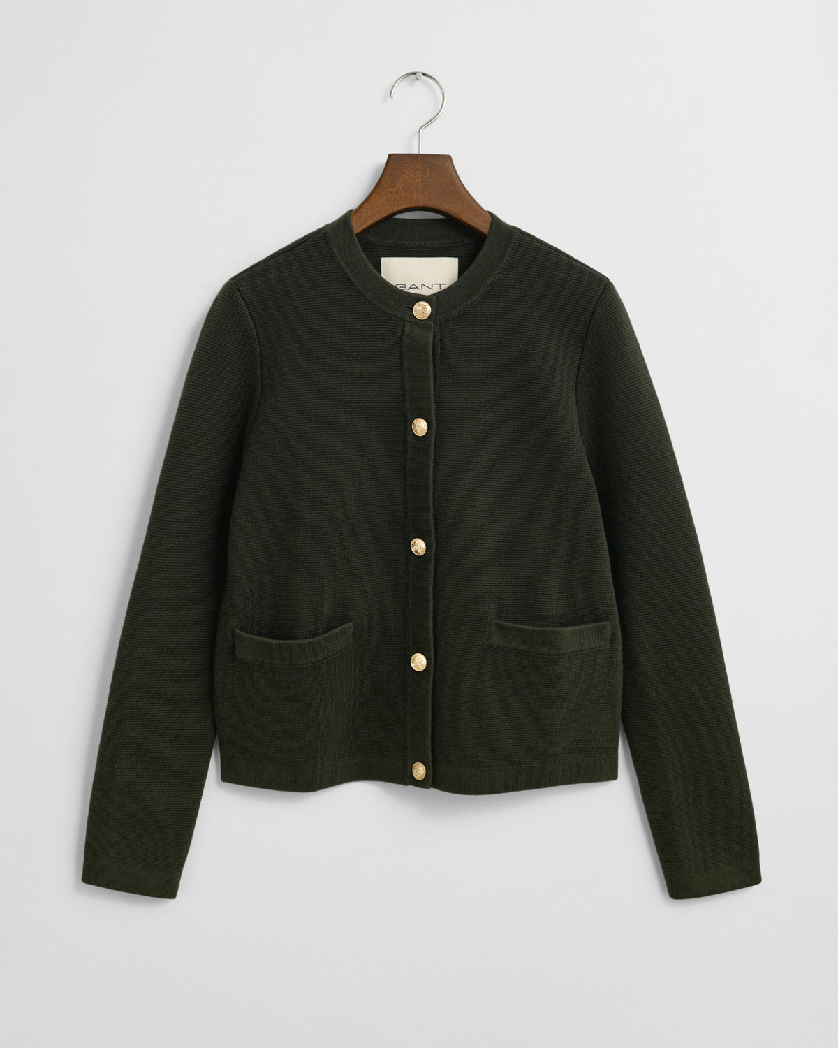 Contrast Knit Cardigan