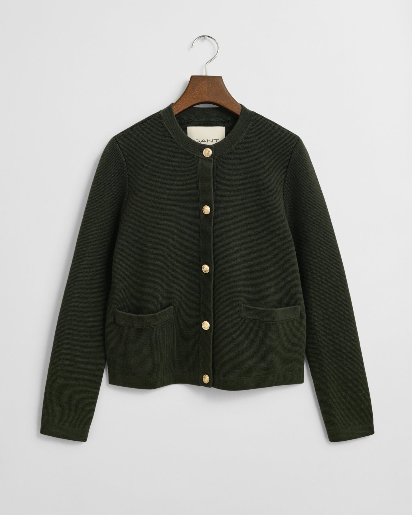 Contrast Knit Cardigan