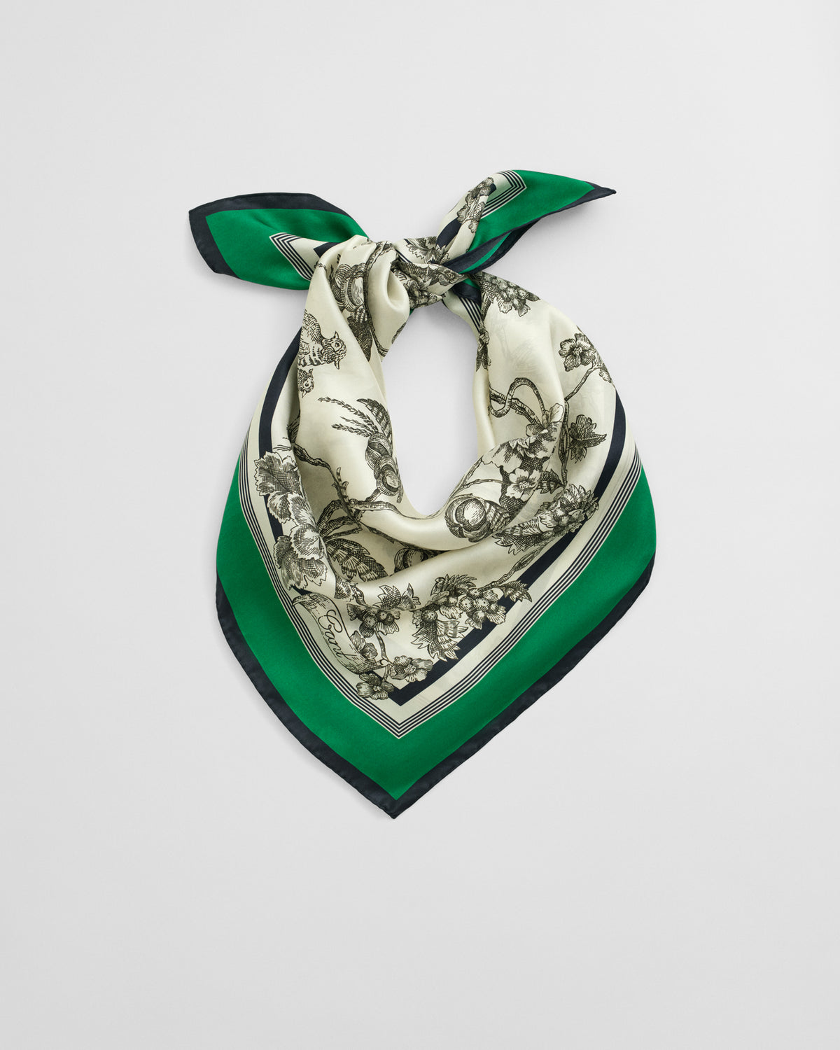 Tree Print Silk Scarf