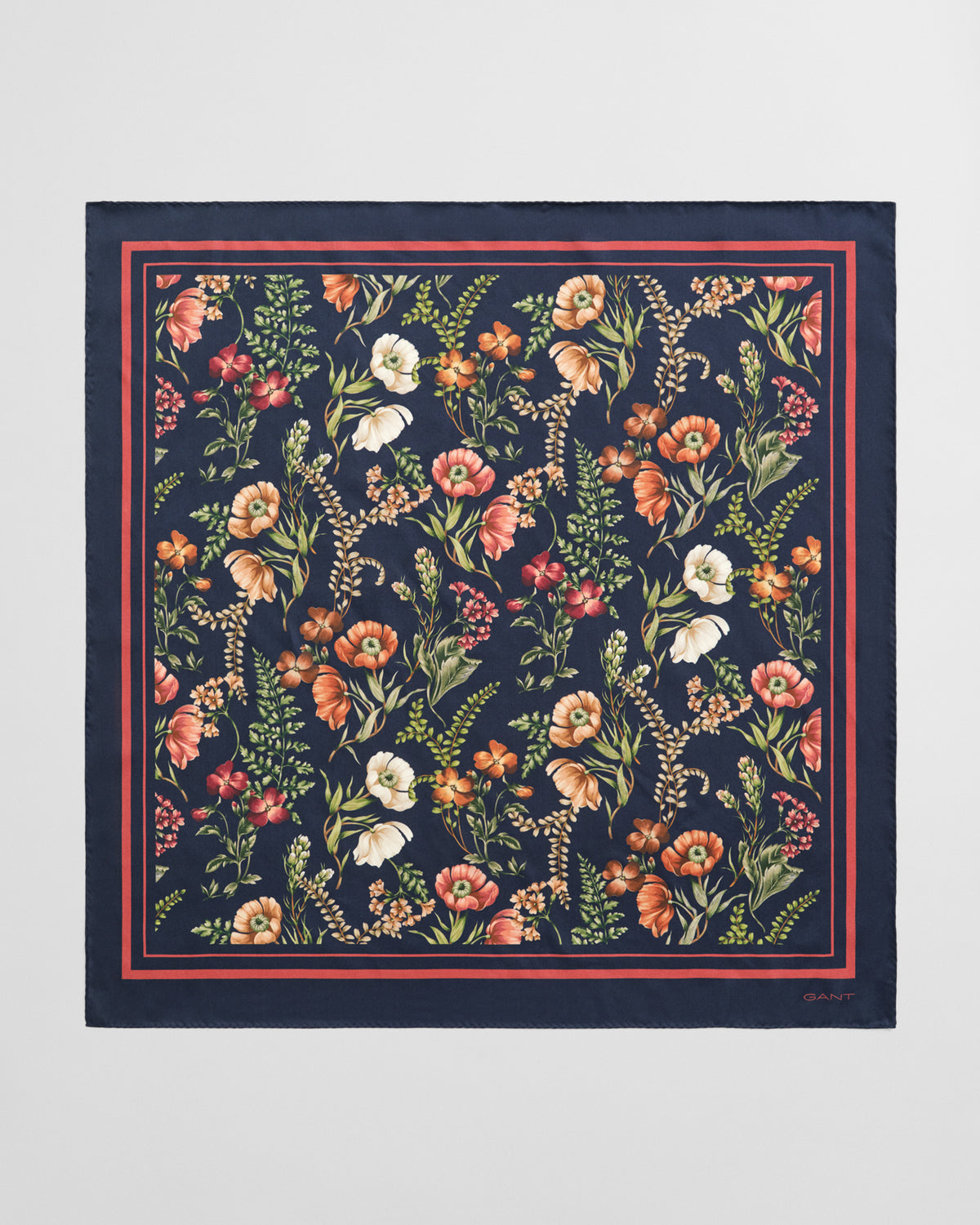 Floral Print Silk Scarf