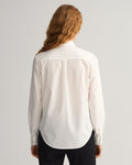 WHITE, REGULAR BROADCLOTH SHIRT, BACK-VIEW BY GANT AU.