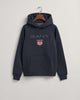 EVENING BLUE, GANT SHIELD HOODIE BY GANT AU.