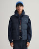 EVENING BLUE, D1. PUFFER VEST, FRONT-VIEW BY GANT AU.